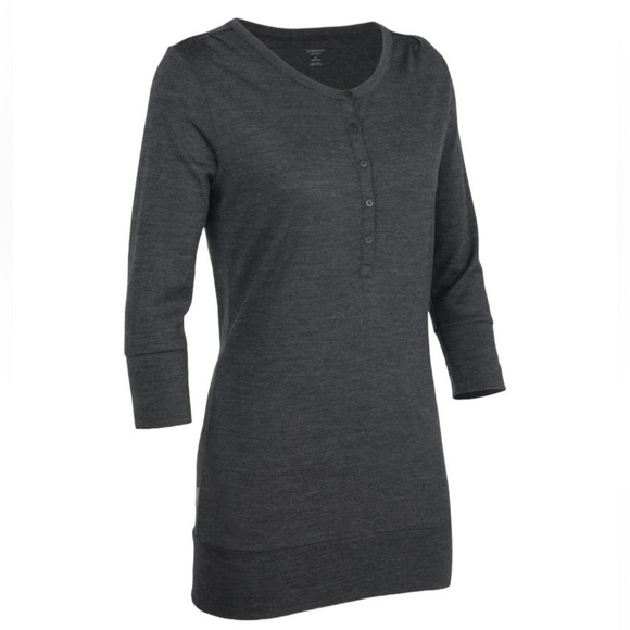 Icebreaker Tops - Icebreaker Women’s 100% Merino Wool Harmony 3/4-Sleeve Tunic